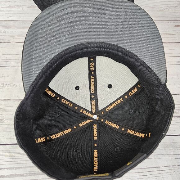 Baseballism Fitted Hat Nation Cap, Baseball Flag Logo Black Fitted Size 7 - Picture 7 of 8